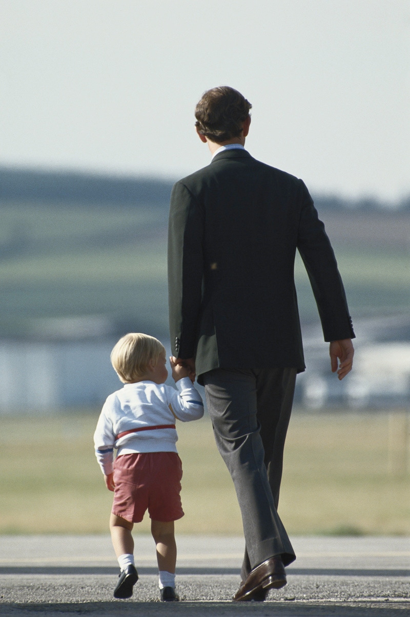 Prince Charles with William.