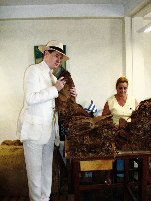 Nick Foulkes in Havana Cigar Emporium, The Rake