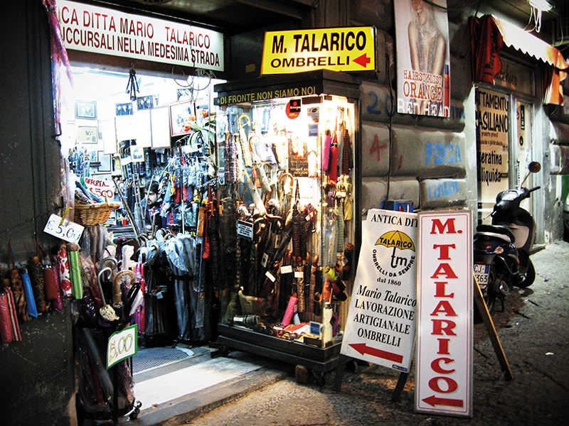 Talarico's deceptively modest storefront.