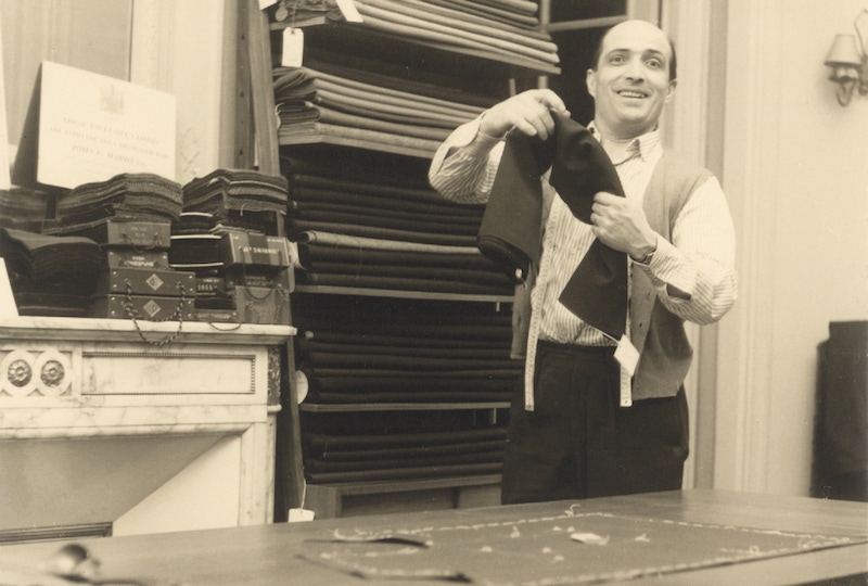 Mario De Luca, in his atelier in 1954.