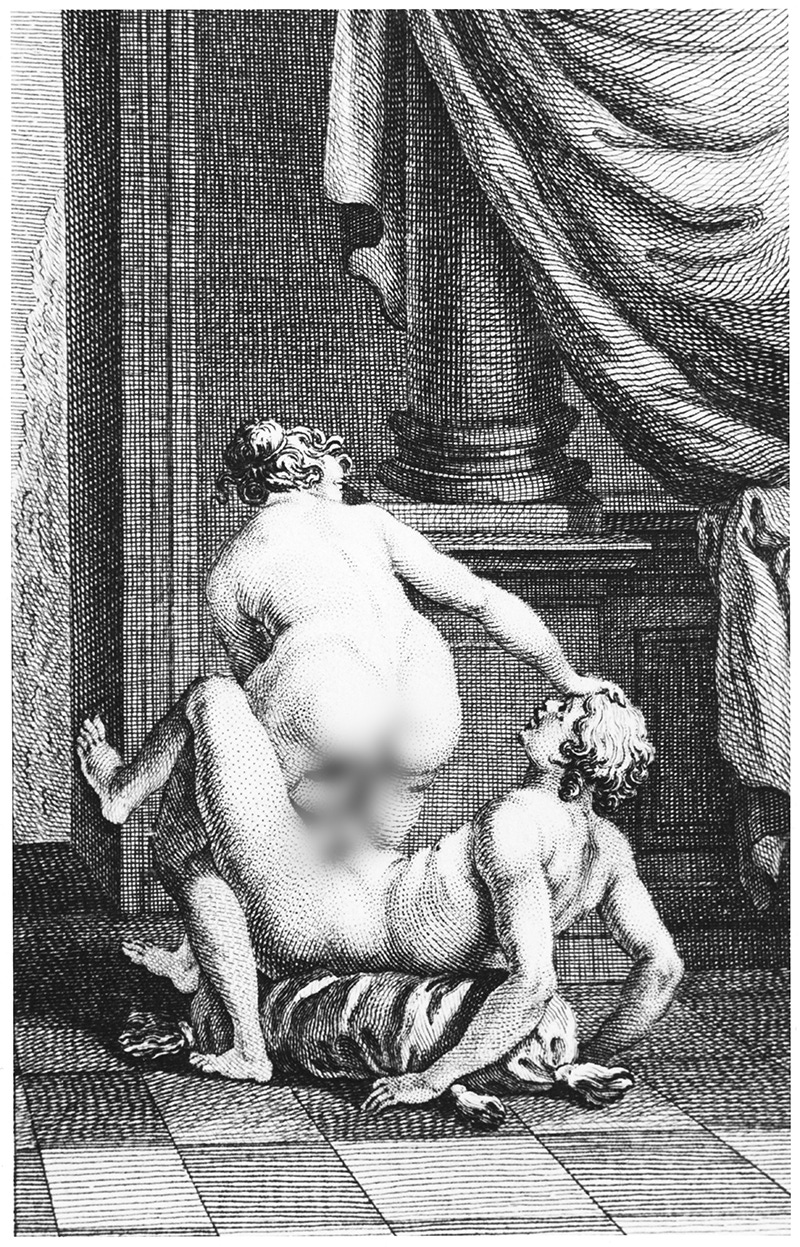 Illustration from works by the Marquis de Sade (1740-1814)