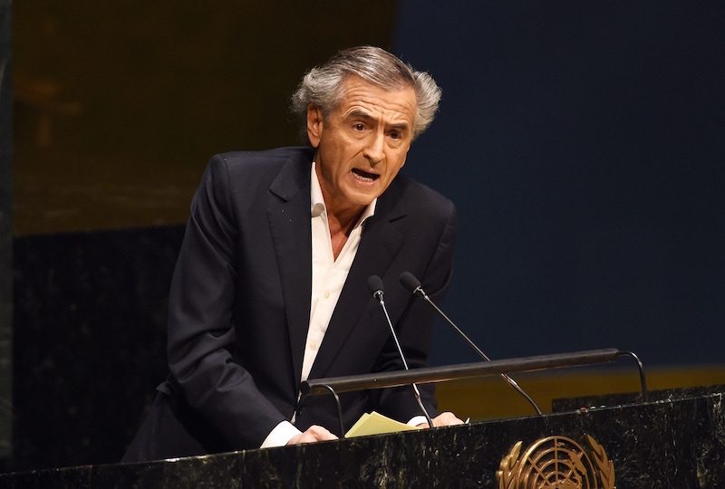 Levy speaking at the United Nations in 2012, addressing concerns about a worldwide rise in anti-Semitic violence.