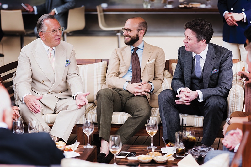 John Hitchcock, Simon Crompton and Richard Anderson mid-discussion.