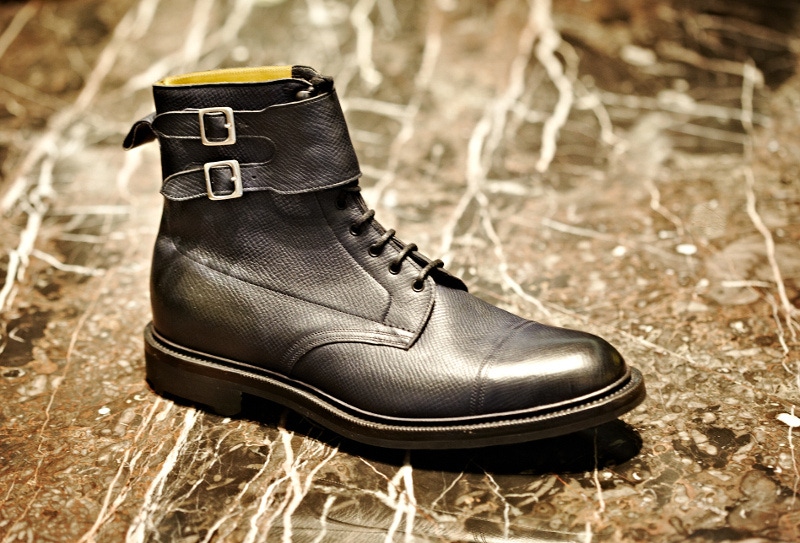 Edward Green's Kentmere features a double buckle strap at the ankle, adding a dressy spin on a classic country boot.