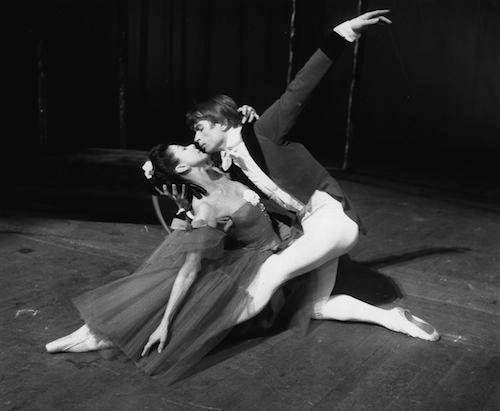 Ballet dancers Rudolf Nureyev and Margot Fonteyn rehearsing 'Marguerite and Armand' at Covent Garden, March 1963.