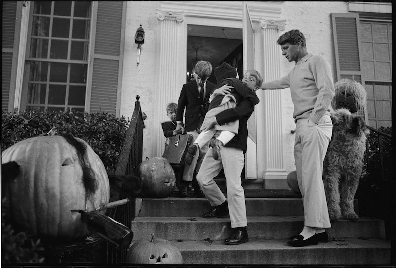 Robert F. Kennedy with his children.