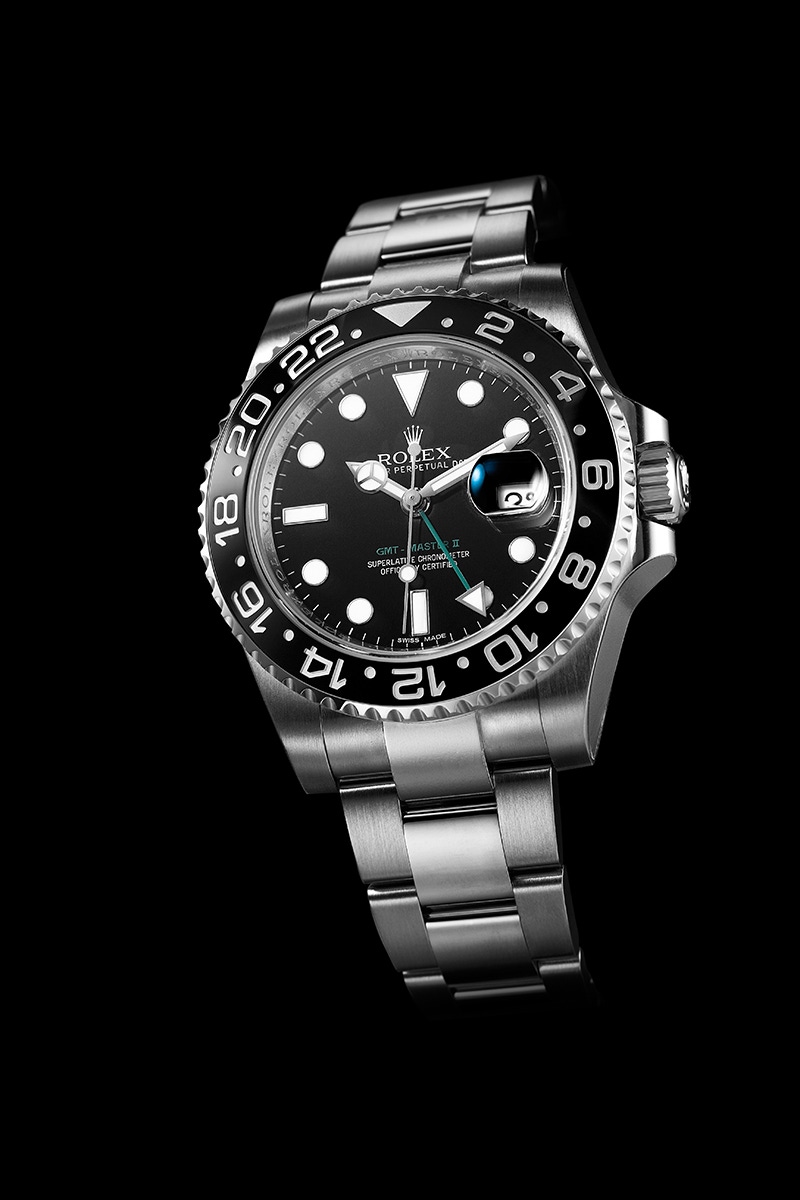 The ceramic-bezel GMT-Master 2 ref. 116710LN.