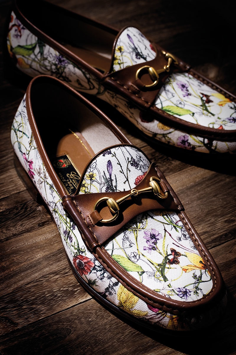 Gucci loafers best sale with flowers