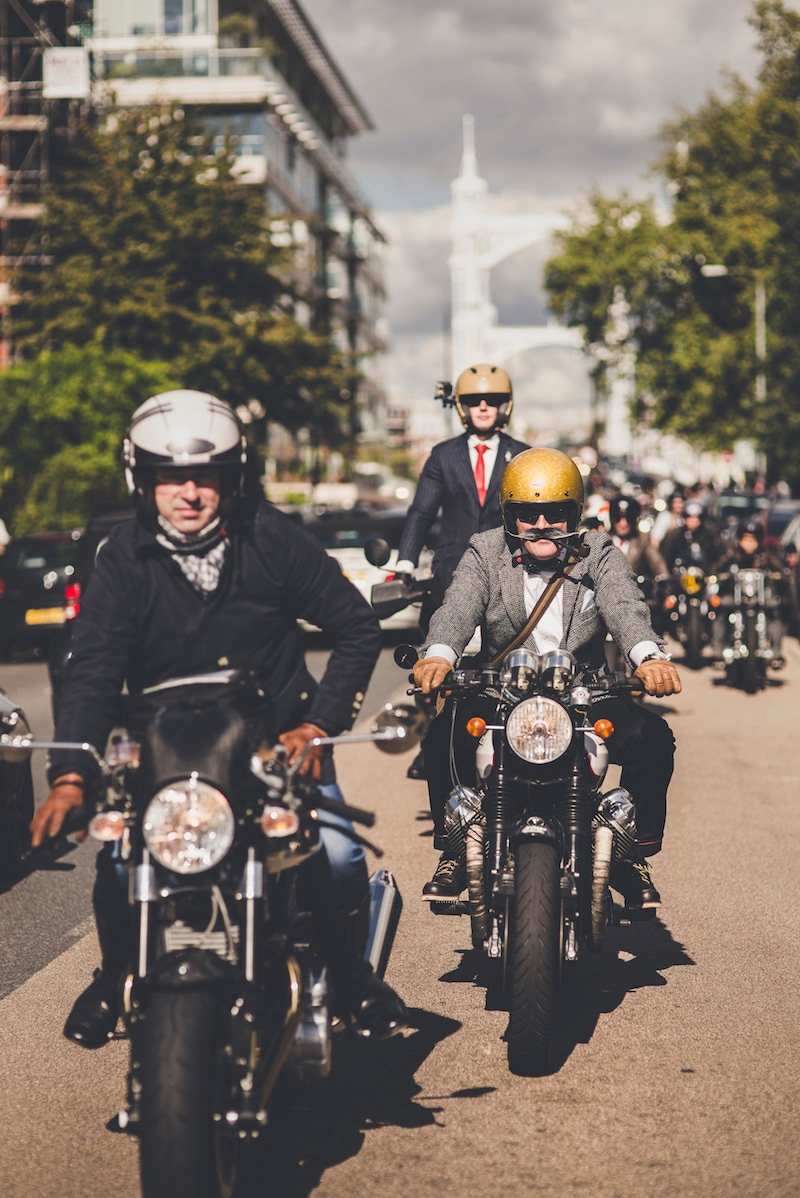 The vanguard of the Distinguished Gentlemen's Ride, 2015.