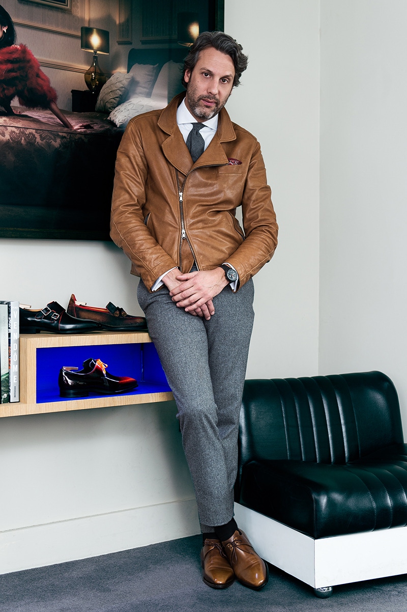When it comes to Corthay shoes, even Francois has his favourites. “I love the Arca derby” he explains, “its design is quite emblematic: it resembles the front of a 1960s sports car or the curves of an eagle’s claw. The elegance of the shoe is further enhanced by its inverted lacing, which is another special touch.”