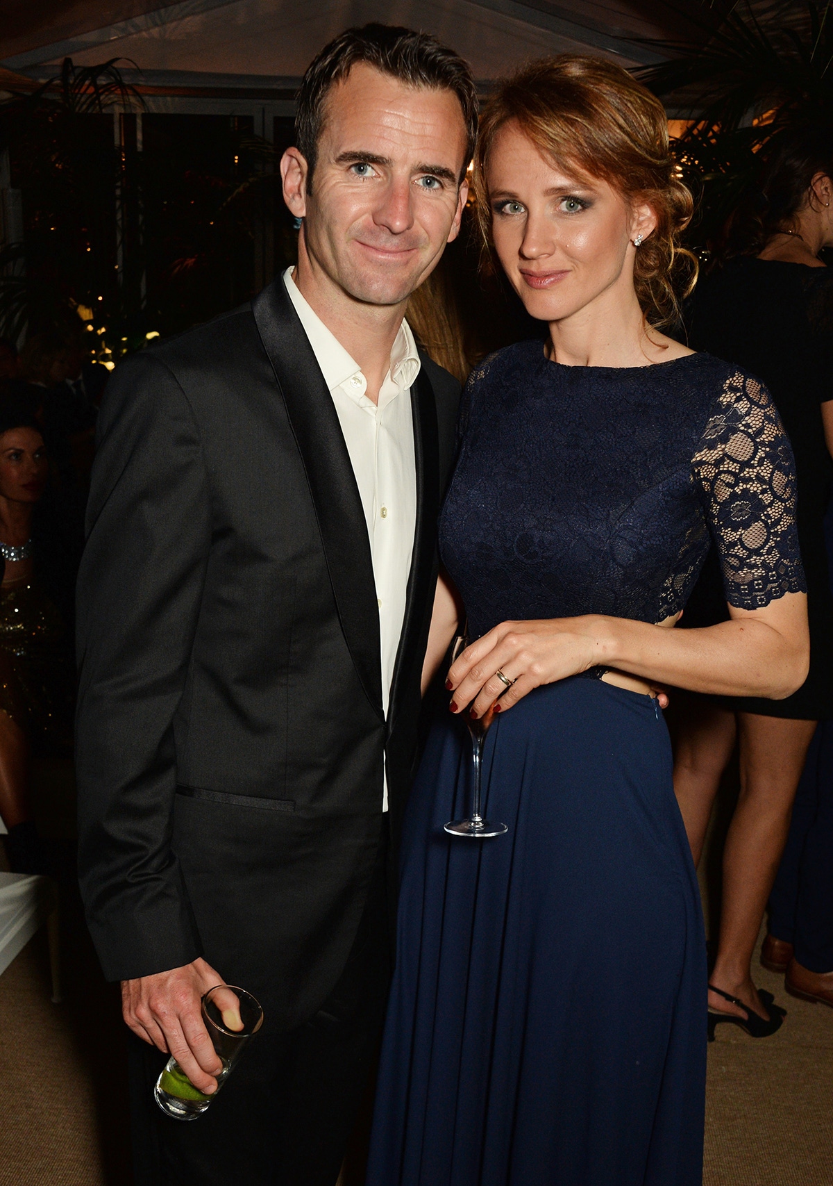 Romain Dumas (L) attends the Chopard x Annabel's Cannes party on May 14, 2016 in Cannes, France.