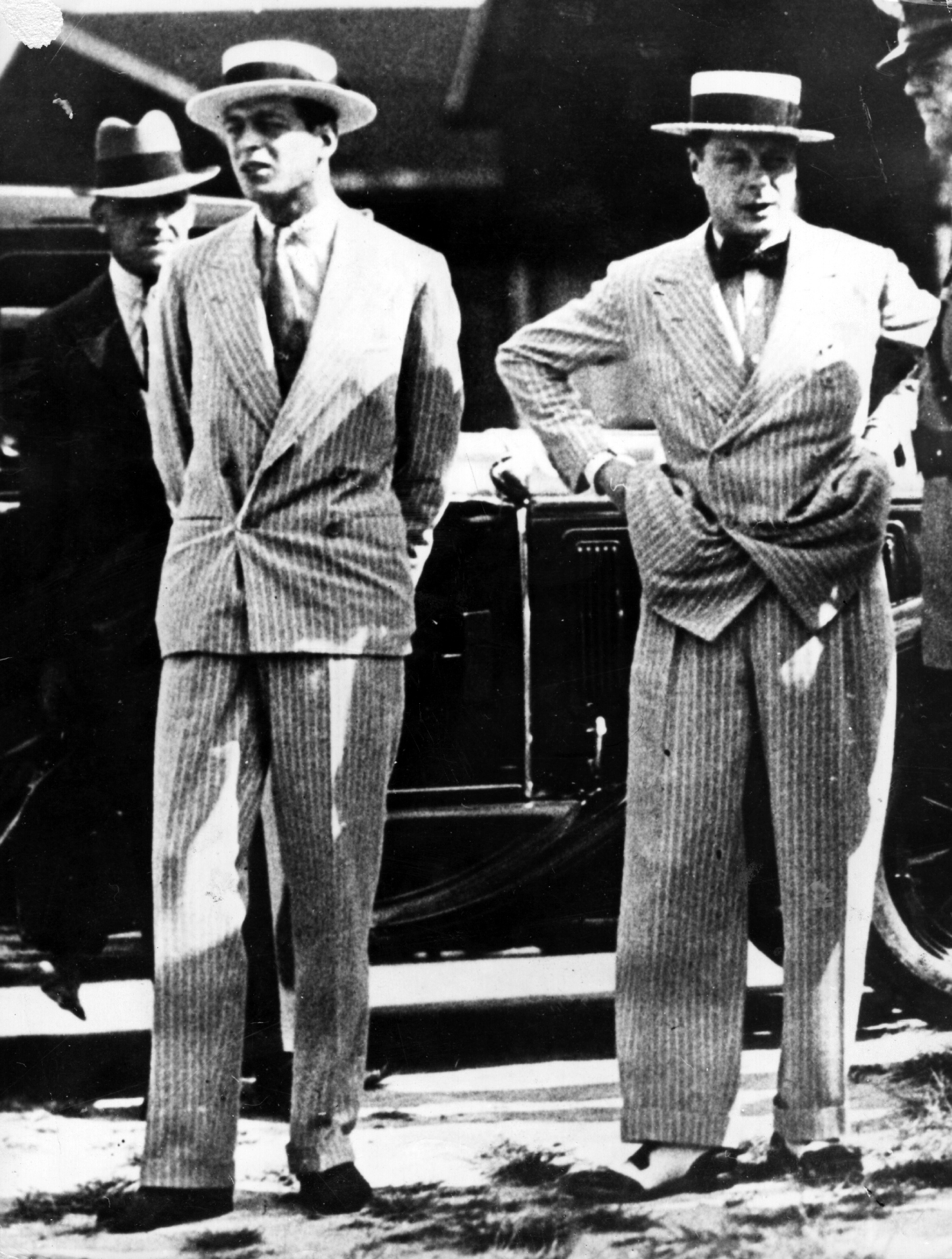 circa 1931:  Edward Albert, the Prince of Wales ( right) and his younger brother, Prince George later the Duke of Kent, in Panama, on their way to Buenos Aires where they are to open the British Empire Exposition.