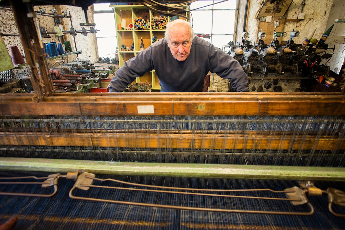 Gordon Covell, owner of the Islay Woollen Mill and hardcore man of the cloth.