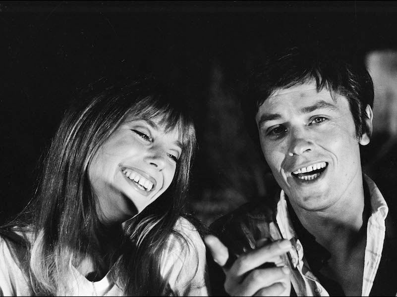 Alain Delon and Jane Birkin on the set of La Piscine, 1968. Photograph courtesy of Jean-Pierre Bonnotte/Getty.