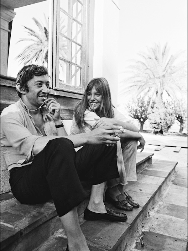 Birkin and Gainsbourg on the set of La Piscine