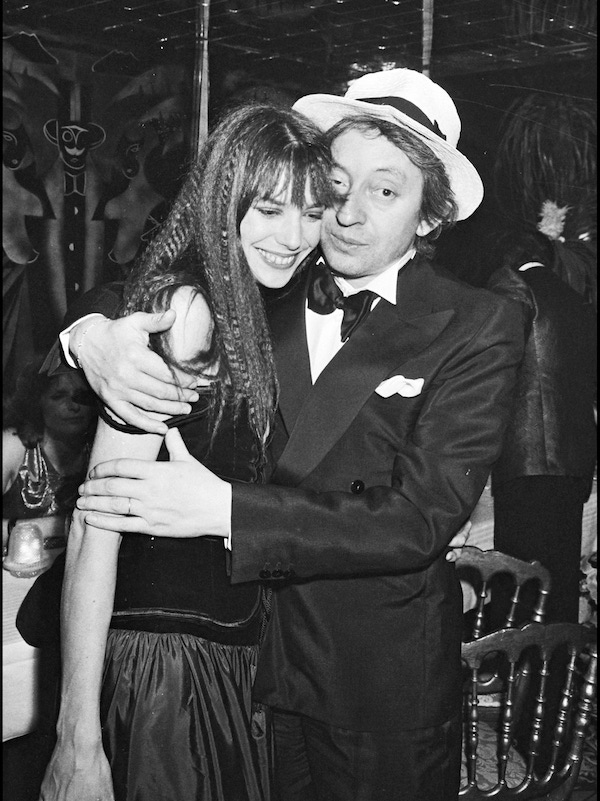 Serge Gainsbourg and Jane Birkin celebrate New Year's Eve