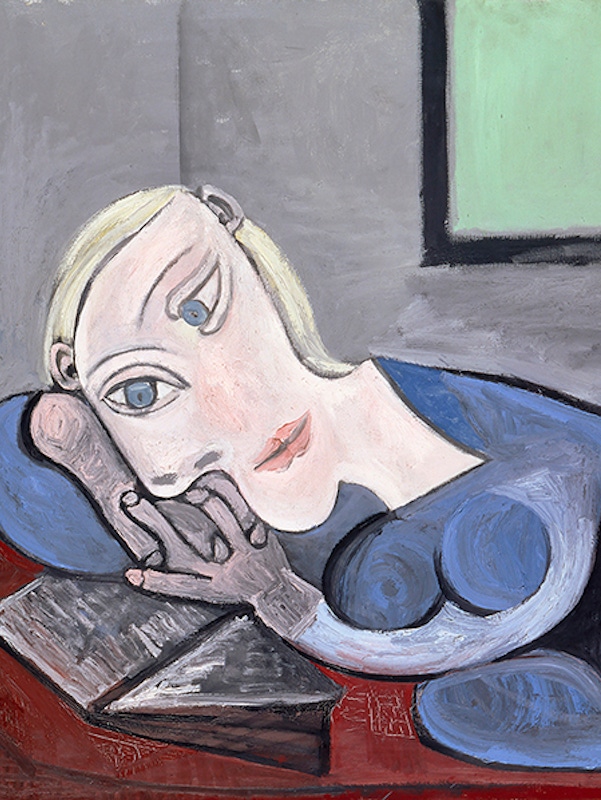 Pablo Picasso, Femme Couchée Lisant, 1939.  Musée Picasso, Paris © Picasso Estate/SODRAC (2016) Image: © RMN-Grand Palais / Art Resource, NY Photo: J.G. Berizzi.