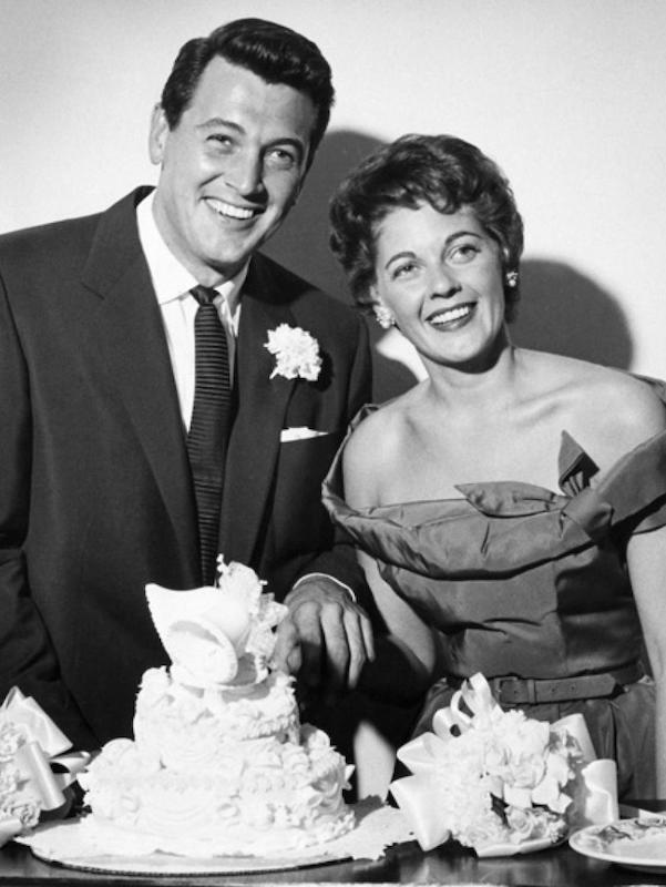 Rock Hudson's bride, Phyllis Gates