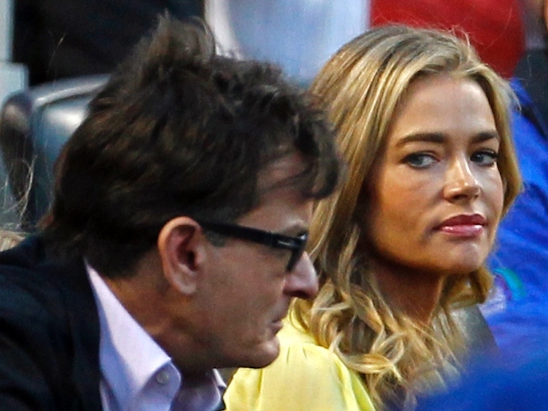 Charlie Sheen with now ex-wife Denise Richards