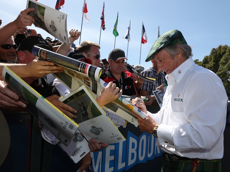 Sir Jackie Stewart. (Photo courtesy of Rolex/Jad Sherif)