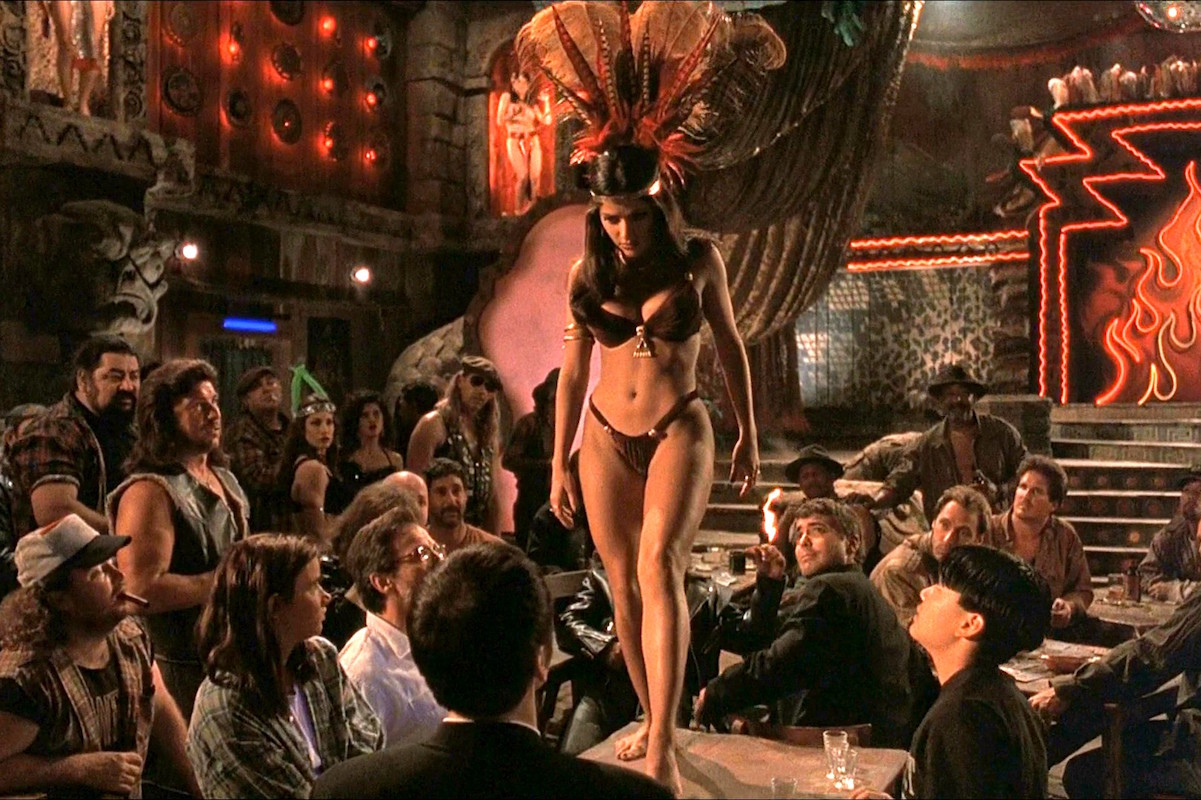 Salma Hayek in From Dusk Til Dawn, 1996 (aged 30).