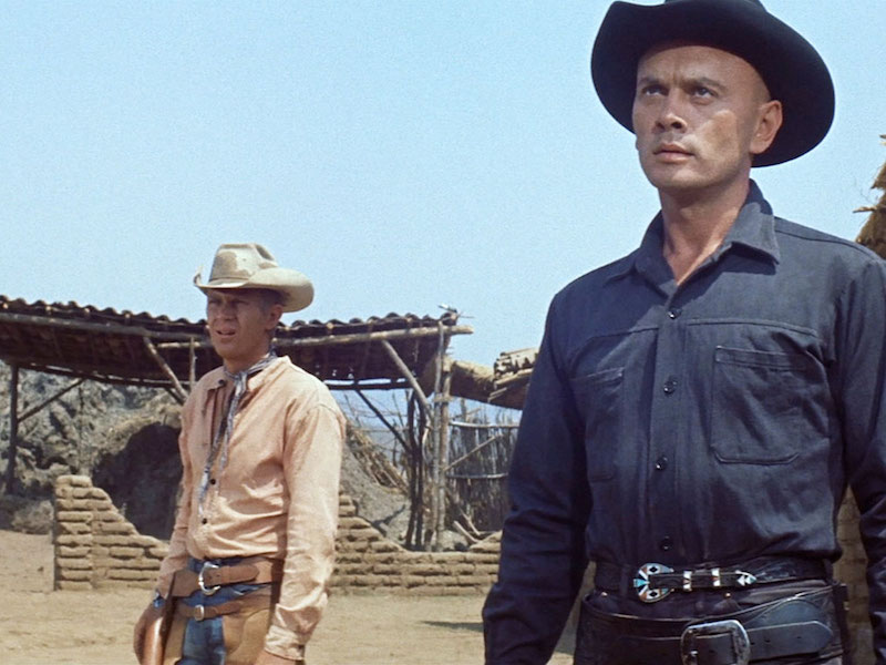 Yul Brynner and Steve McQueen in The Magnificent Seven, 1960.