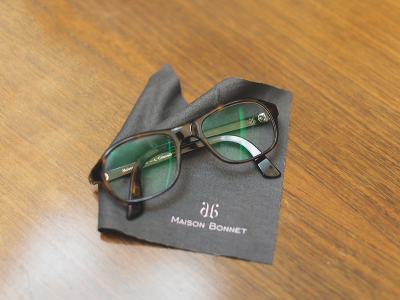 Eyewear legend Maison Bonnet has created these made-to-measure frames with Lorenzo’s name engraved into them. “I would recommend Maison Bonnet to anybody,” he says.