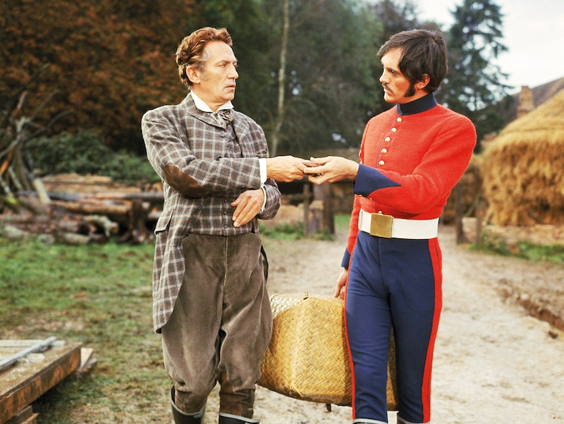 Peter Finch and Terence Stamp in Far From The Madding Crowd, 1967.  Photo by Everett Collection / Rex Features.