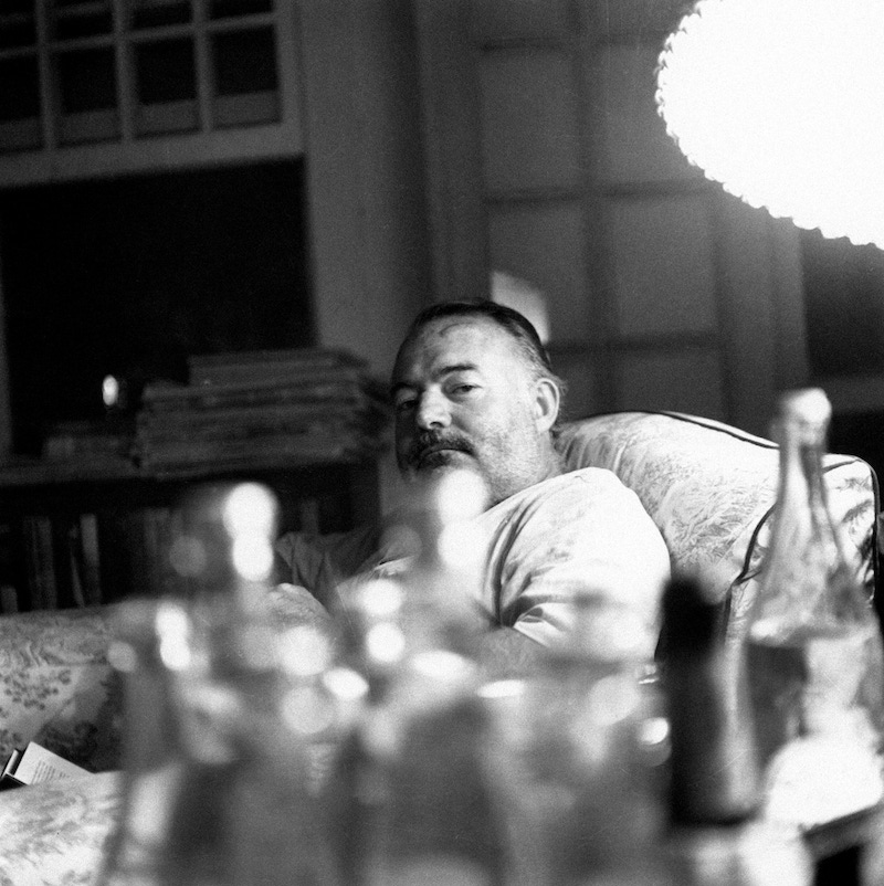 An undated portrait of Ernest Hemingway in Cuba.