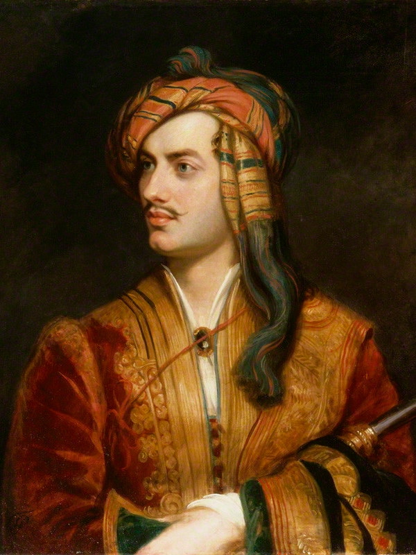 Lord Byron replica by Thomas Phillips, oil on canvas, circa 1835.