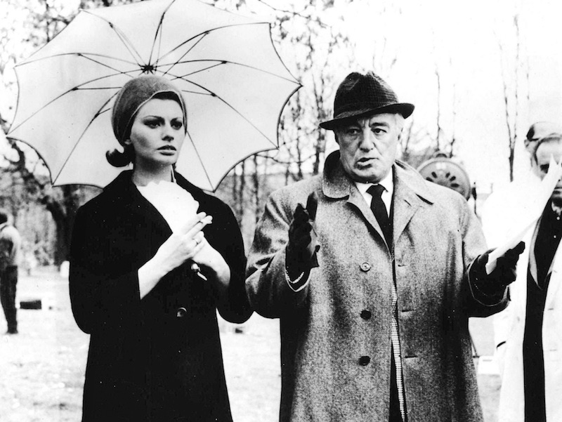 Sophia Loren with Vittorio de Sica, 1962. Photo by Sipa Press/REX.