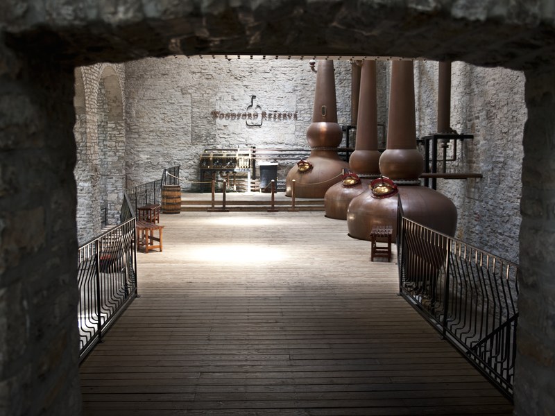 Woodford Reserve's iconic and old-school copper still pots. (Images courtesy of Woodford Reserve)