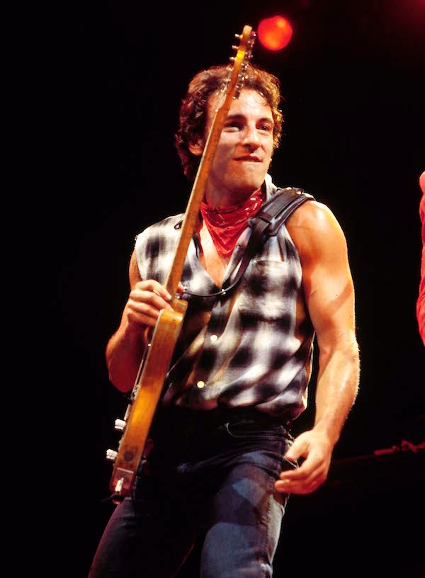 Bruce Springsteen performing live onstage on Born In The USA tour. Photo by Richard E. Aaron/Redferns.