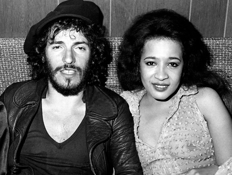 Springsteen backstage at the Bottom Line Club in New York with Ronnie Spector in 1975 during his Born To Run tour. Photo by Richard E. Aaron/Redferns.