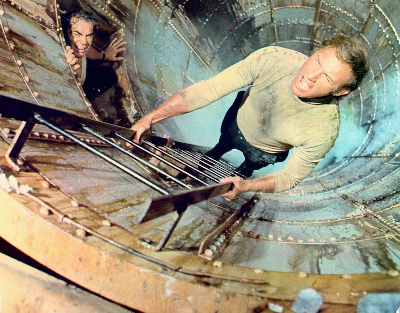 Gene Hackman in a scene from the movie 'The Poseidon Adventure', 1972. Photo by Stanley Bielecki Movie Collection/Getty Images.