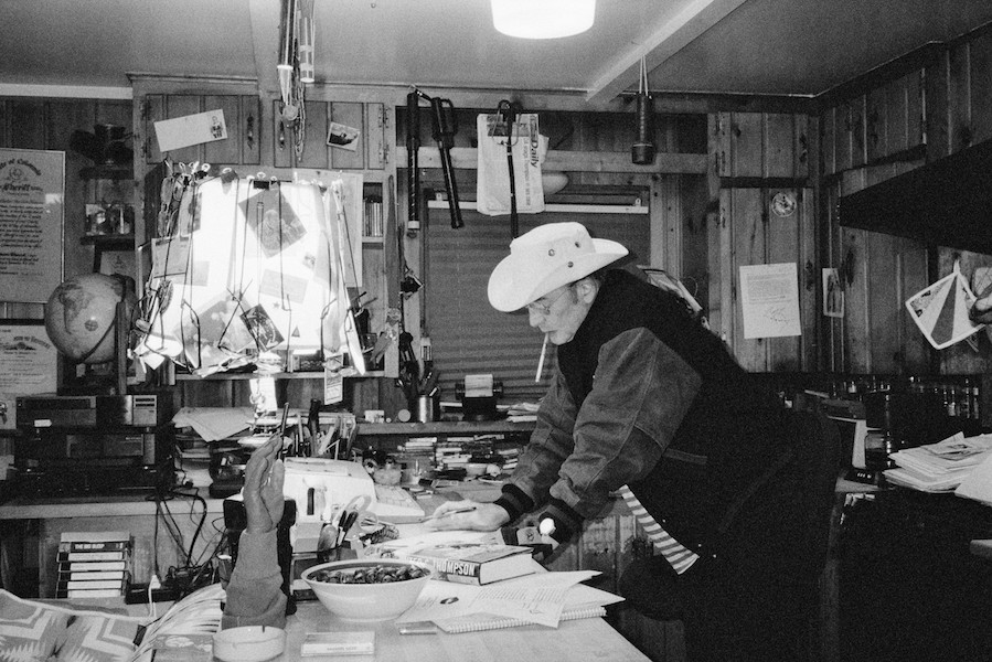 Hunter S. Thompson American gonzo journalist and author, 14th April 1996. Photo by Neale Haynes/Getty Images.