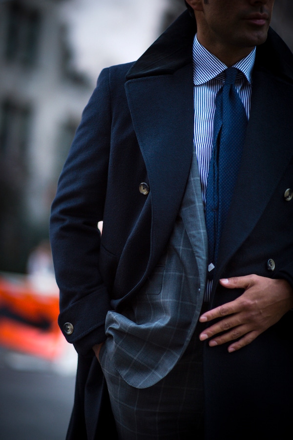 “The style of a greatcoat silently commands respect” says Manolo, “A proud collar stands tall, and pronounced lapels outrank most other common alternatives. I’ve been particularly enjoying wearing them this season.”