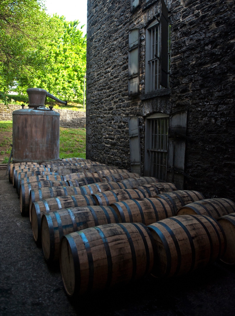 Exterior of the warehouse with one of Woodford Reserve's stills. (Images courtesy of Woodford Reserve)