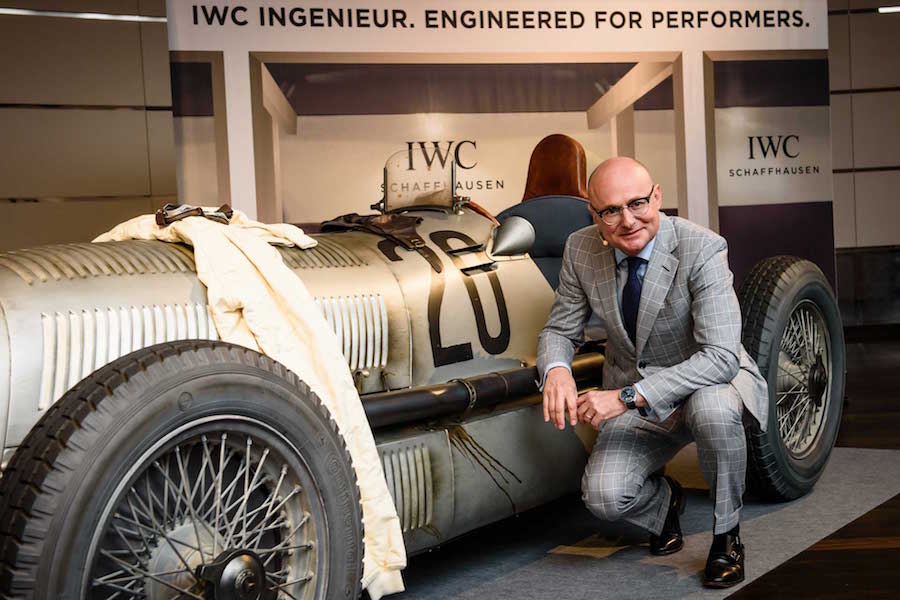 Zurich June 2016; Georges Kern, CEO of watch manufacturer IWC Schaffhausen attends an exclusive Wlecome Dinner at Zurich Dolder Grand Hotel hosted by IWC Schaffhausen, together with all the drivers and many guess of honour to celebrate the start of the Rally Passione Caracciola. Photo by Photopress/IWC.