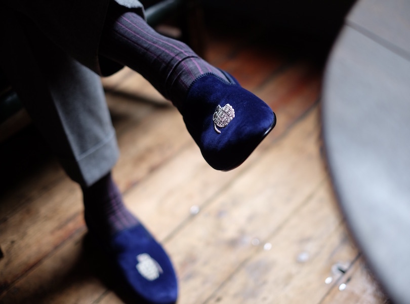 Crockett and jones sales slippers