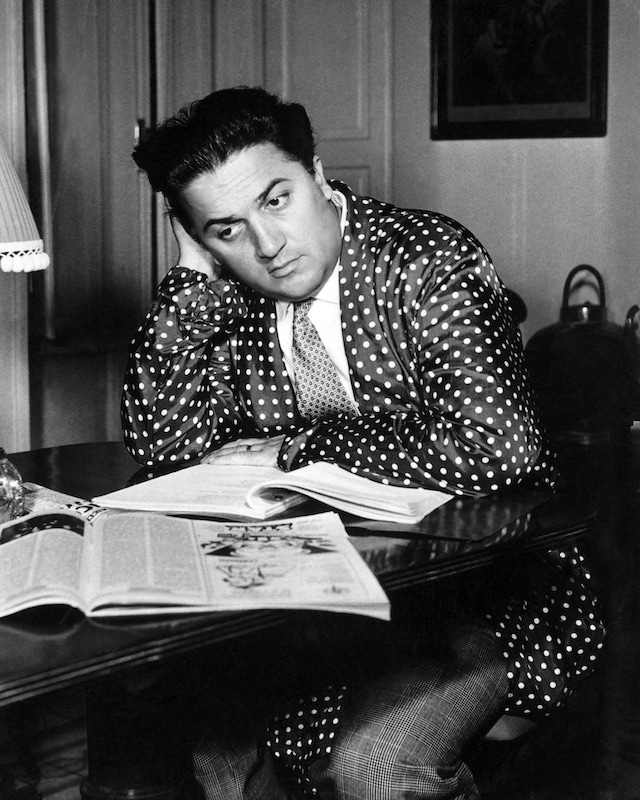 Italian film director Federico Fellini circa 1955. Photo by Silver Screen Collection/Archive Photos/Getty Images.