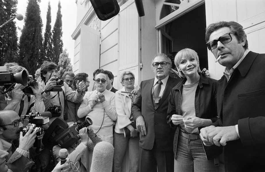 From left: Italian film director Federico Fellini, French actress Anna Prucnal and Italian actor Marcello Mastroianni,  during the 33rd Cannes Film Festival, 1980 in Cannes prior to the screening Fellini's last movie ''la Citta delle donne''. (Photo credit should read Ralph Gratti/AFP/Getty Images).