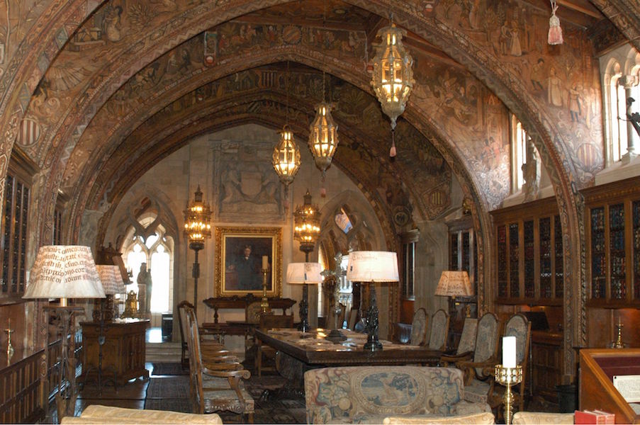 Ornate room in Hearst Castle, the palatial estate built by newspaper magnate William Randolph Hearst in 1919. Photo by KPA/Zuma/REX/Shutterstock.