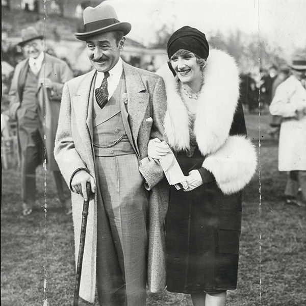 Menjou with actress Kathryn Carver in 1928