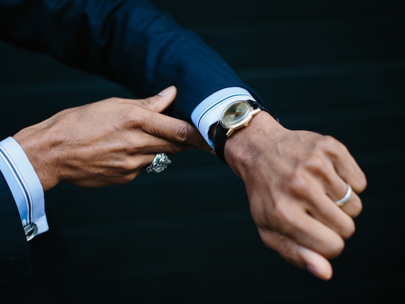 Shaun wears a vintage 1953 Omega, which he says represents an aspiration of a luxurious and elegant lifestyle. “I’ve always adored vintage watches for their unique character which comes with age and the fact the face is much smaller which suits my wrist much better than the modern watches available today.”