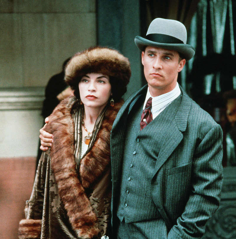 Julianna Margulies and Matthew McConaughey in The Newton Boys, 1998. Photo by Deana Newcomb/20th Century Fox/REX/Shutterstock.