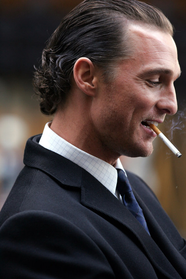 Matthew McConaughey on the Set of Two for the Money - November 16, 2004. Photo by James Devaney/WireImage.