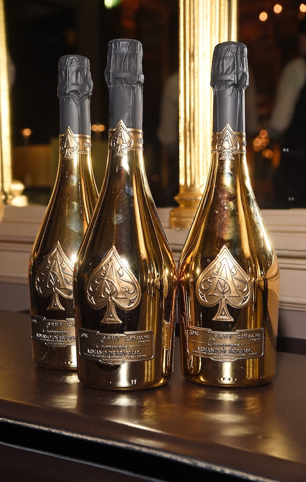 Armand de Brignac champagne served at The Rake's 50th issue party at Hotel Café Royal on February 10, 2017 in London, England.