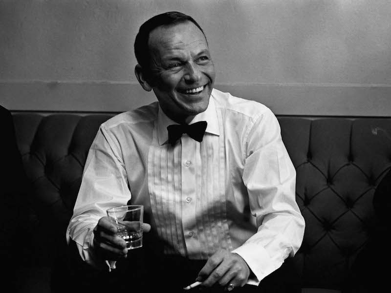 Famous bourbon drinker Frank Sinatra at Sands Hotel, 1964. Photo by the LIFE collection.