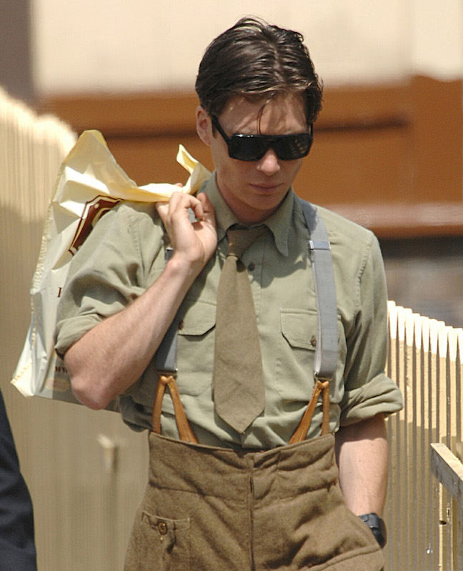 Cillian Murphy filming 'The Best Time of our Lives' Gwili Railway station, Bronwydd Arms, near Carmarthen, Wales, 2007. Photo by REX/Shutterstock.